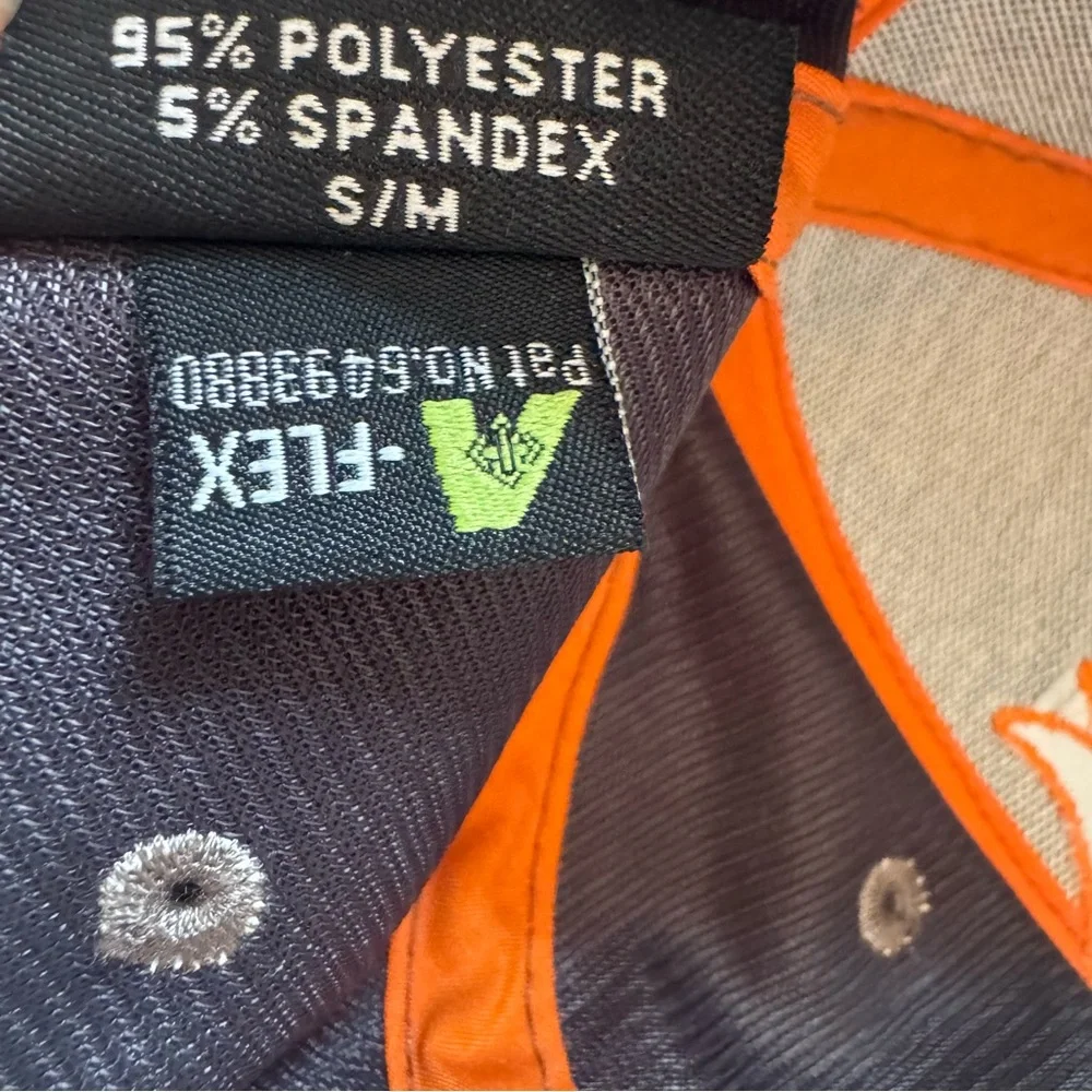 La Paloma Country Club Troon Golf Hat S/M Gray Orange Pukka Flexfit‎ Cap